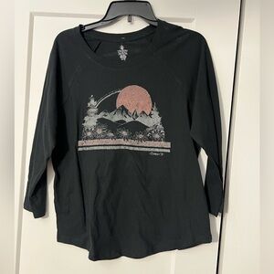 Volcom Black Graphic Women's Top